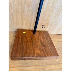 “C” Custom Steel & Wood Retail Display Stand – Adjustable Height
